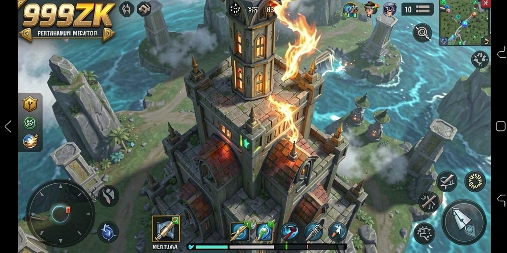 Tangkapan layar gameplay <strong>999ZK</strong> yang menampilkan aksi Tower Defense yang mendebarkan.