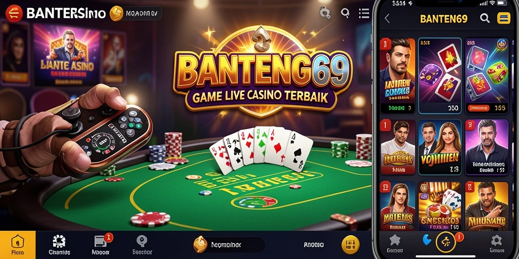 Tampilan menarik dari gameplay Live Casino di BANTENG69.
