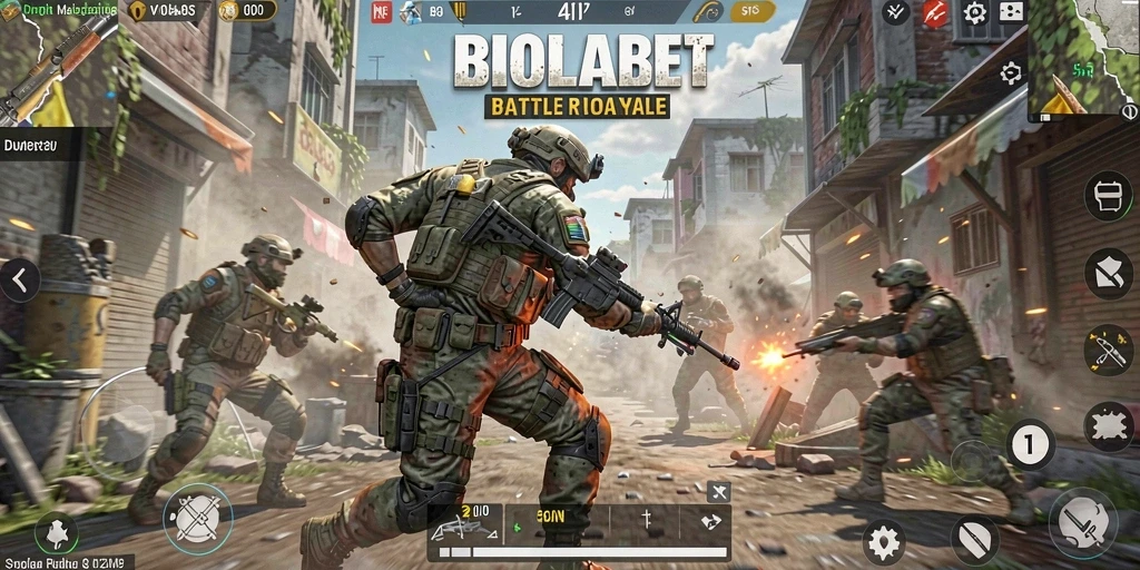 Screenshot gameplay menampilkan aksi menegangkan dalam <strong>BIOLABET</strong>.