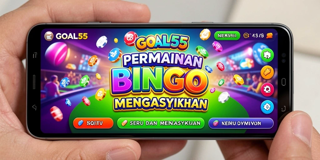 Screenshot gameplay GOAL55 yang menunjukkan keseruan permainan Bingo.