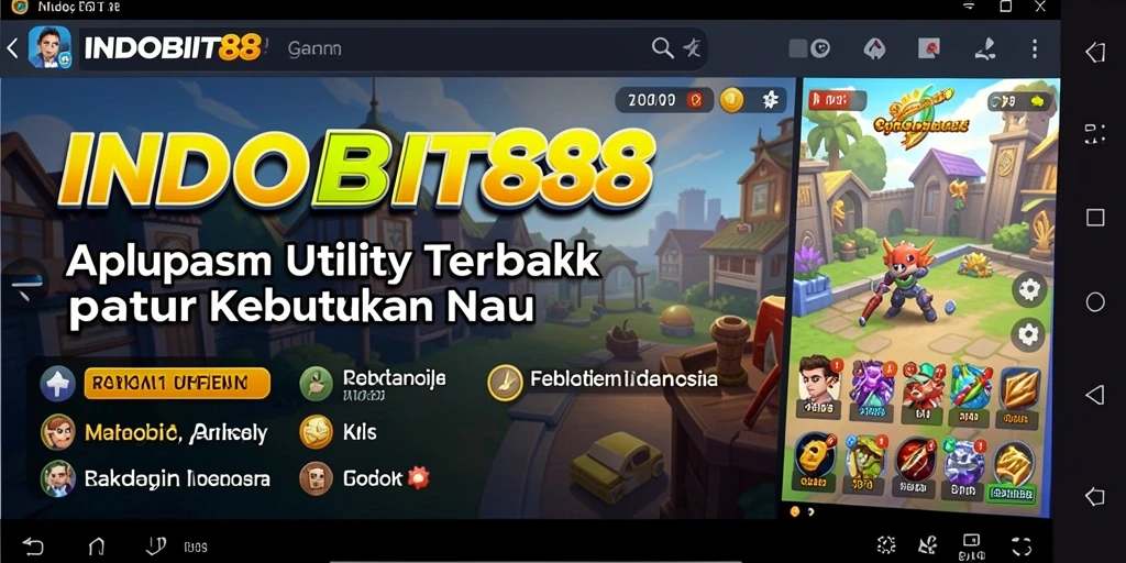 Tangkapan layar aplikasi INDOBIT88 menampilkan antarmuka yang bersih dan fungsional.