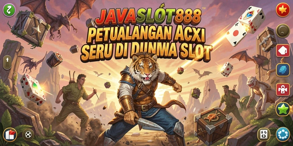 Tampilan gameplay action yang menegangkan di JAVASLOT88.