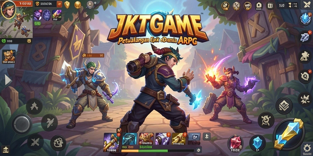 Tampilan gameplay mendebarkan di dunia ARPG JKTGAME
