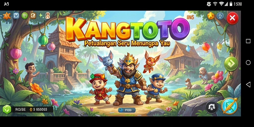 Tampilan gameplay KANGTOTO yang menakjubkan di dunia petualangan.