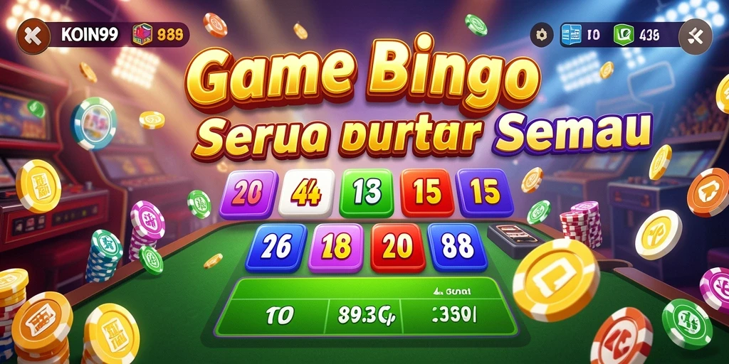 Tangkapan layar gameplay KOIN99 yang menampilkan keseruan Bingo.