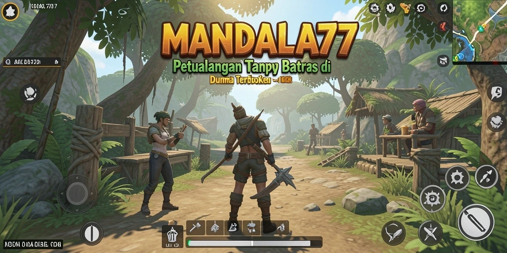 Tampilan gameplay MANDALA77 yang menakjubkan dalam dunia terbuka.