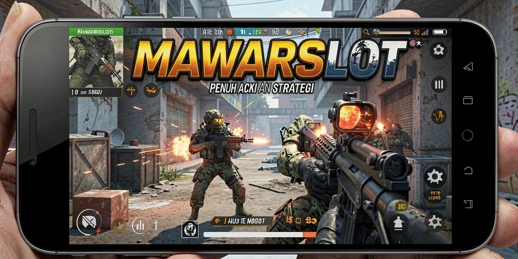Tampilan gameplay seru dari MAWARSLOT dengan aksi tembak-tembakan.