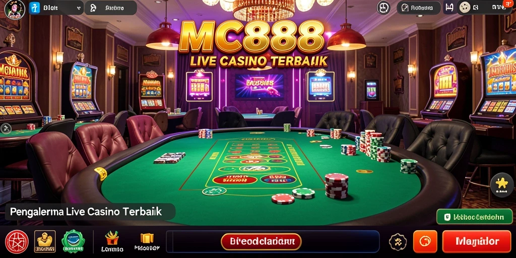 Gameplay mendebarkan dalam Live Casino MC888.