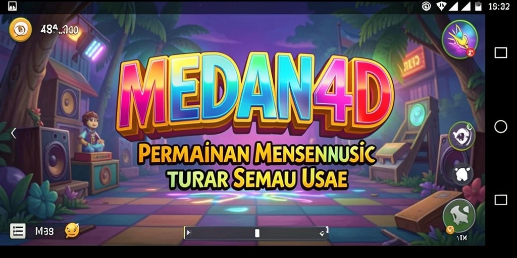 Tampilan gameplay menarik di MEDAN4D dengan pengalaman musik yang seru.