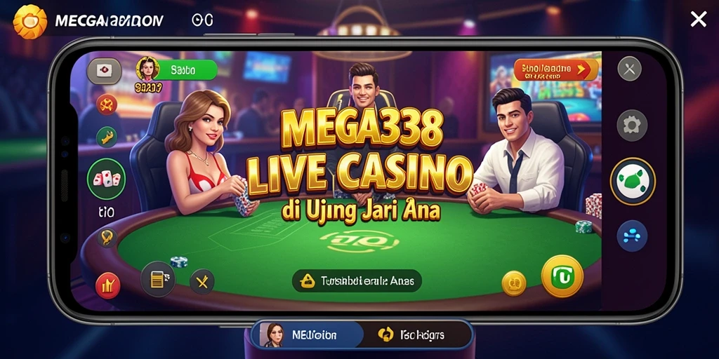 Tampilan gameplay Live Casino yang seru dan interaktif.