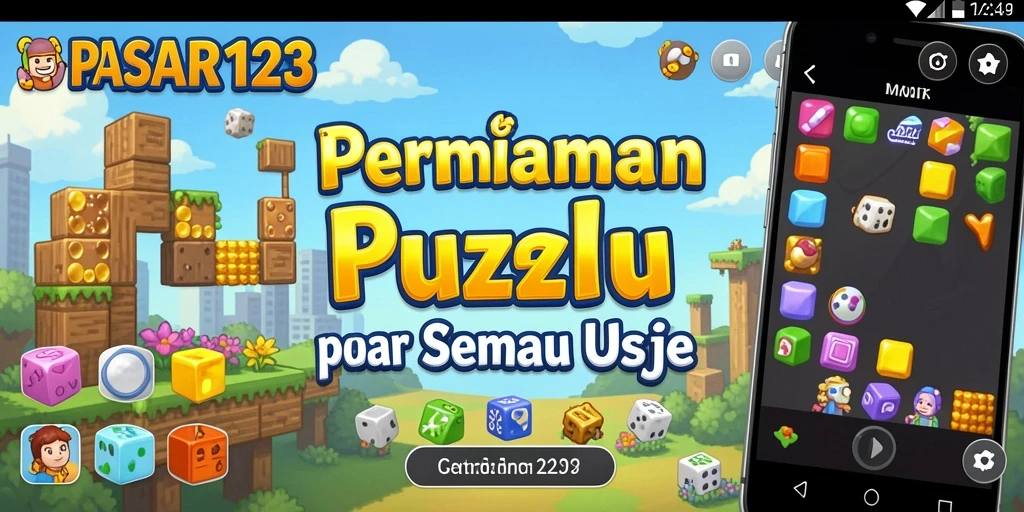 Tampilan gameplay PASAR123 dengan berbagai puzzle dan tantangan menarik.