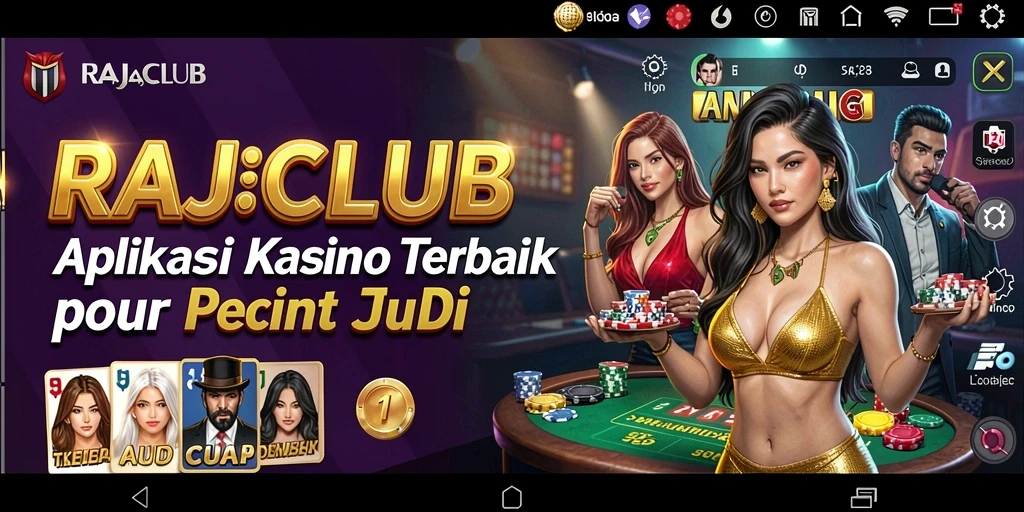 Tampilan menarik RAJACLUB dengan gameplay Kasino seru.