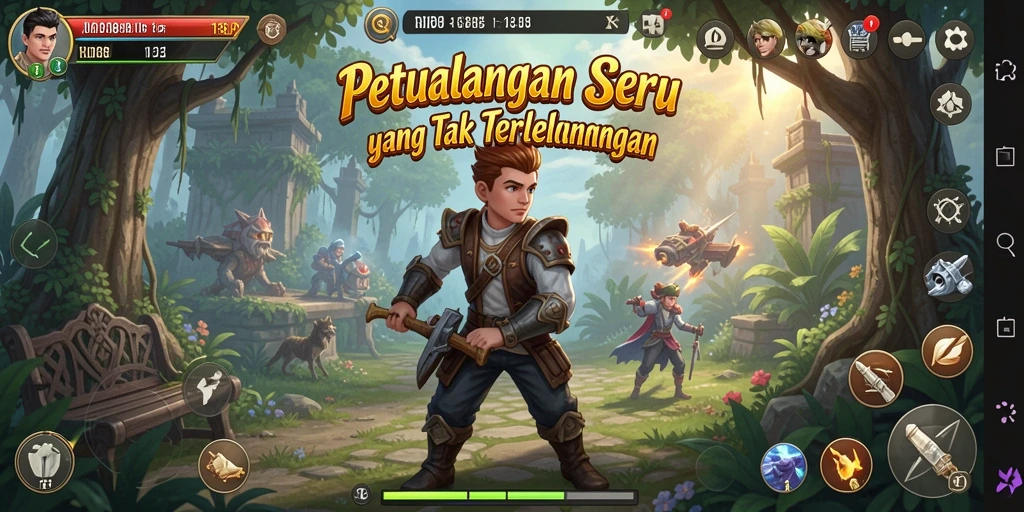 Screenshot RDI88 menampilkan aksi seru dalam petualangan yang mendebarkan.