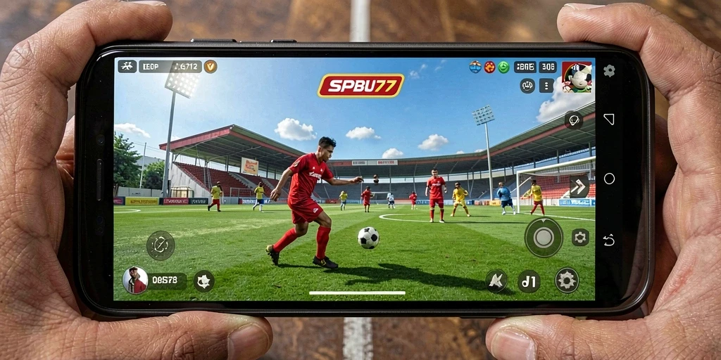 Tampilan menarik dari gameplay <strong>SPBU77</strong> yang penuh aksi dan strategi sepak bola.
