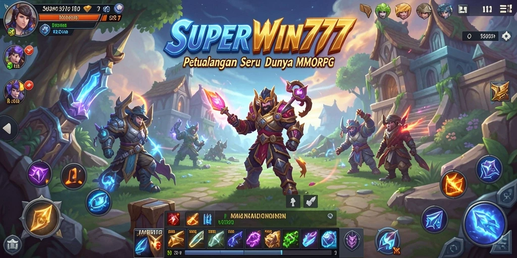 Tangkapan layar menunjukkan gameplay seru dari SUPERWIN777 yang penuh aksi.