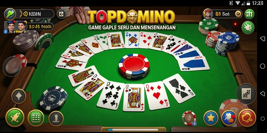 Gameplay seru TOPDOMINO dengan grafis menarik.