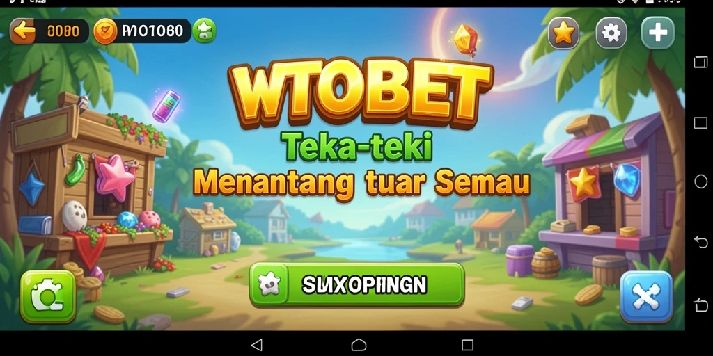 Screenshot menampilkan gameplay seru dari WTOBET dengan teka-teki yang menarik.